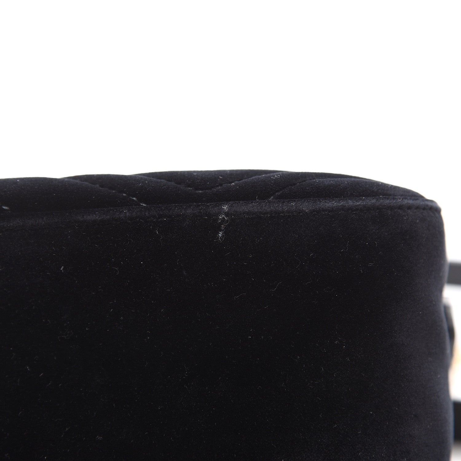 Gucci Velvet Matelasse Small GG Marmont Chain Shoulder Bag Black 12 of 12