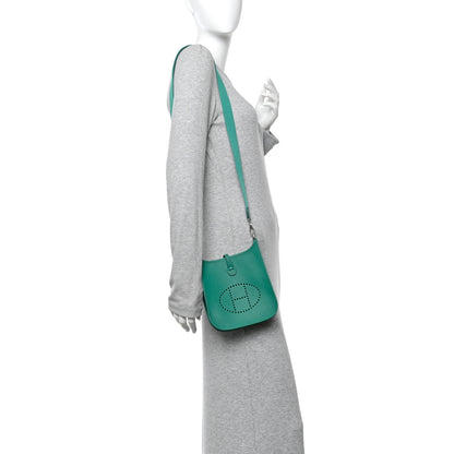 Hermes Taurillon Clemence Evelyne TPM Vert Jade 3 of 13