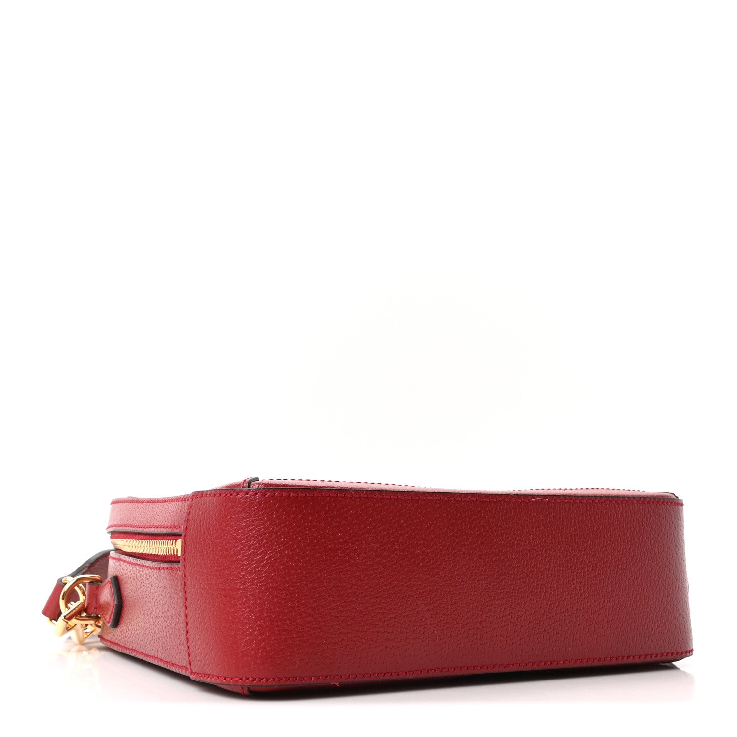 Gucci GG Supreme Monogram Flora Web Small Ophidia Top Handle Shoulder Bag Hibiscus Red 4 of 10