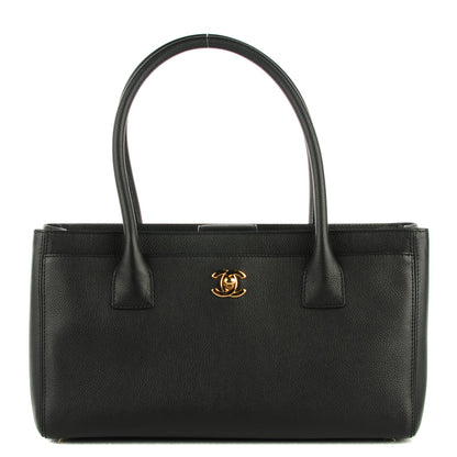 Chanel Calfskin Small Cerf Shopper Tote Black 1 of 8