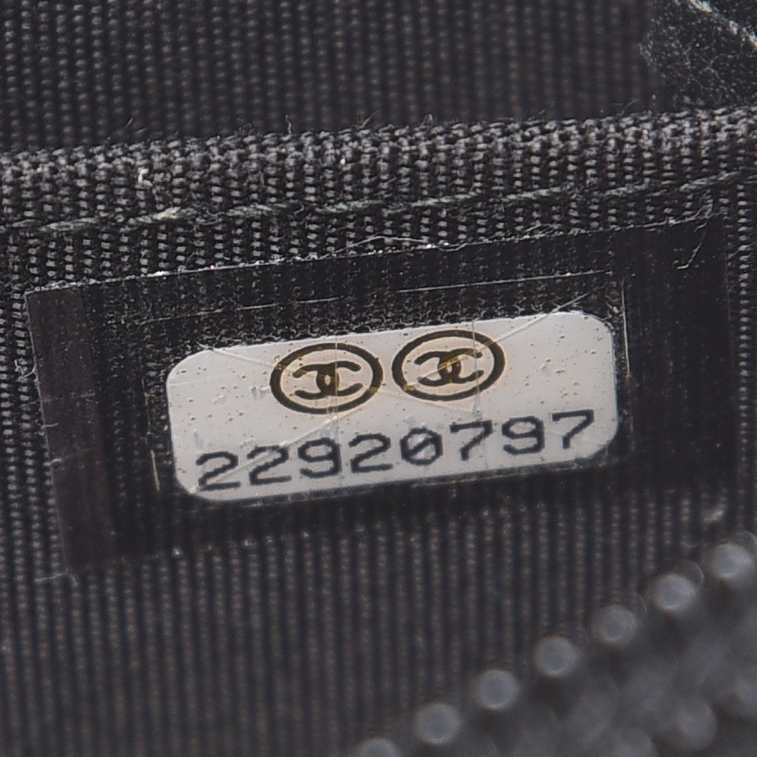 Chanel Calfskin Quilted Boy Zip Around Coin Purse Wallet Black 7 of 8