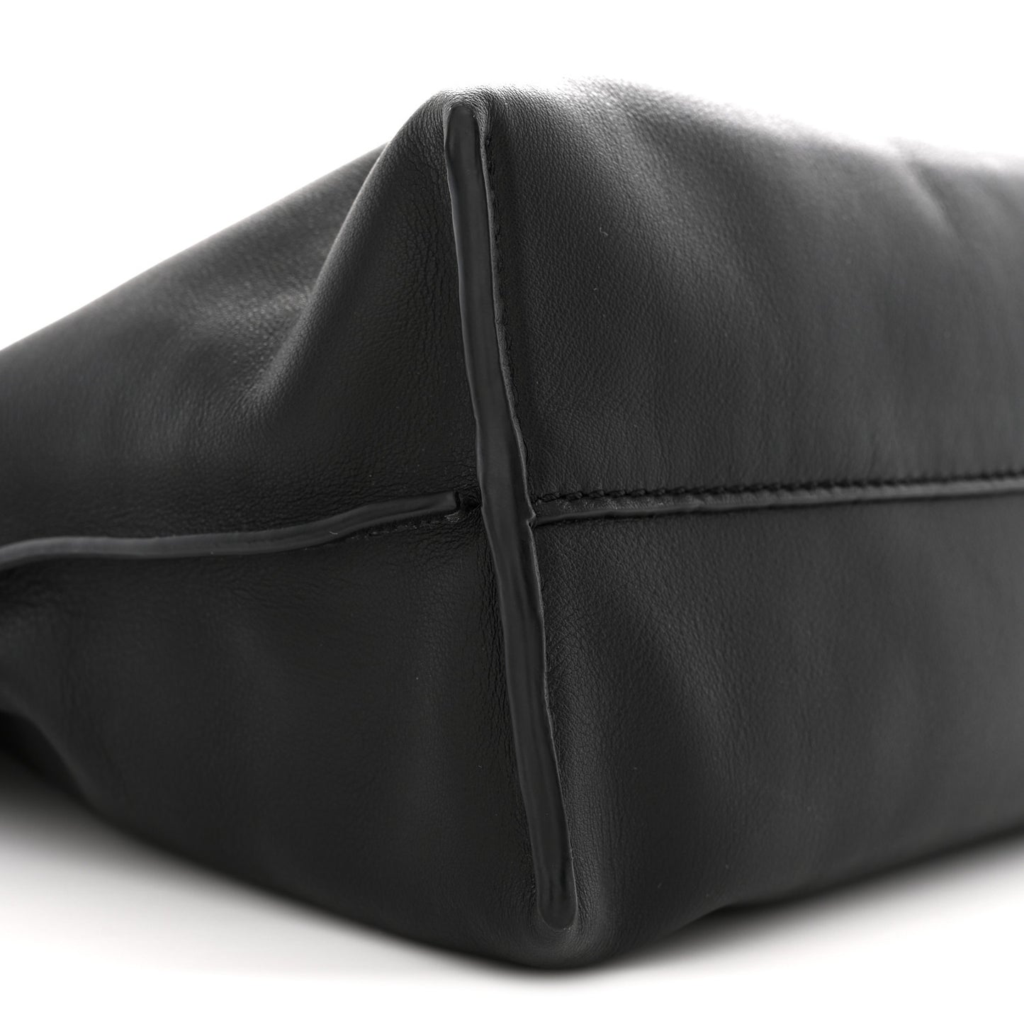 Nappa Medium Flamenco Knot Bag Black