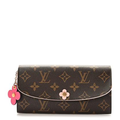 Louis Vuitton Monogram Bloom Flower Emilie Wallet Fuchsia 1 of 7