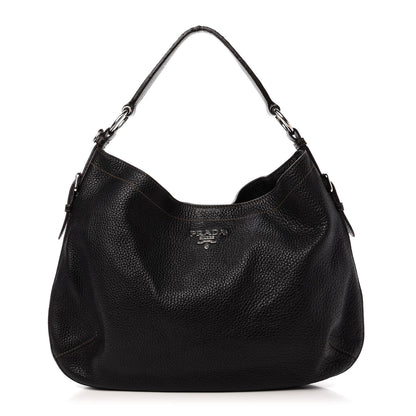 Prada Vitello Daino Hobo Black 1 of 16