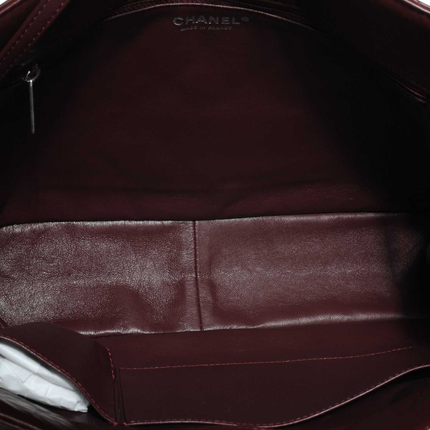 Aged Calfskin Reissue 2.55 Tote Bordeaux