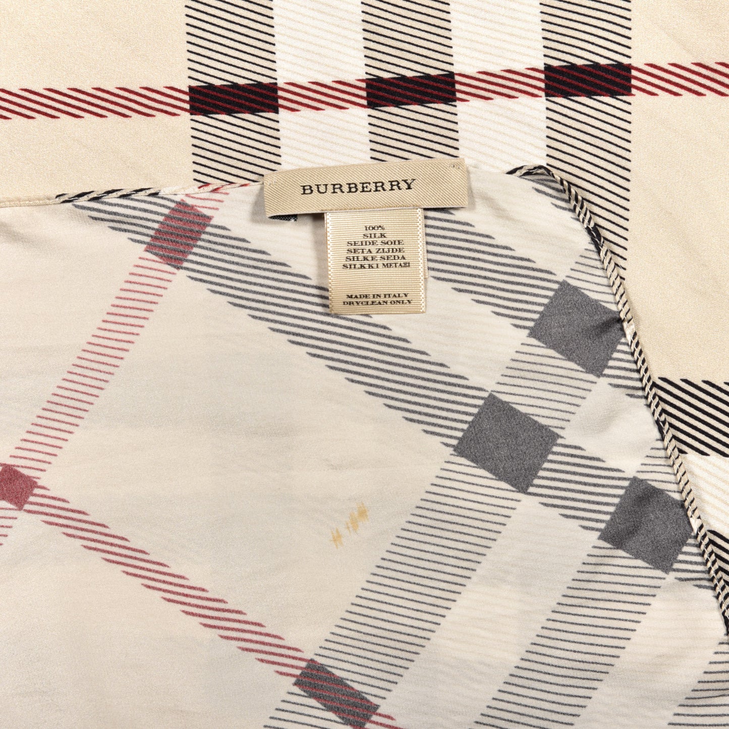Silk Nova Check Scarf