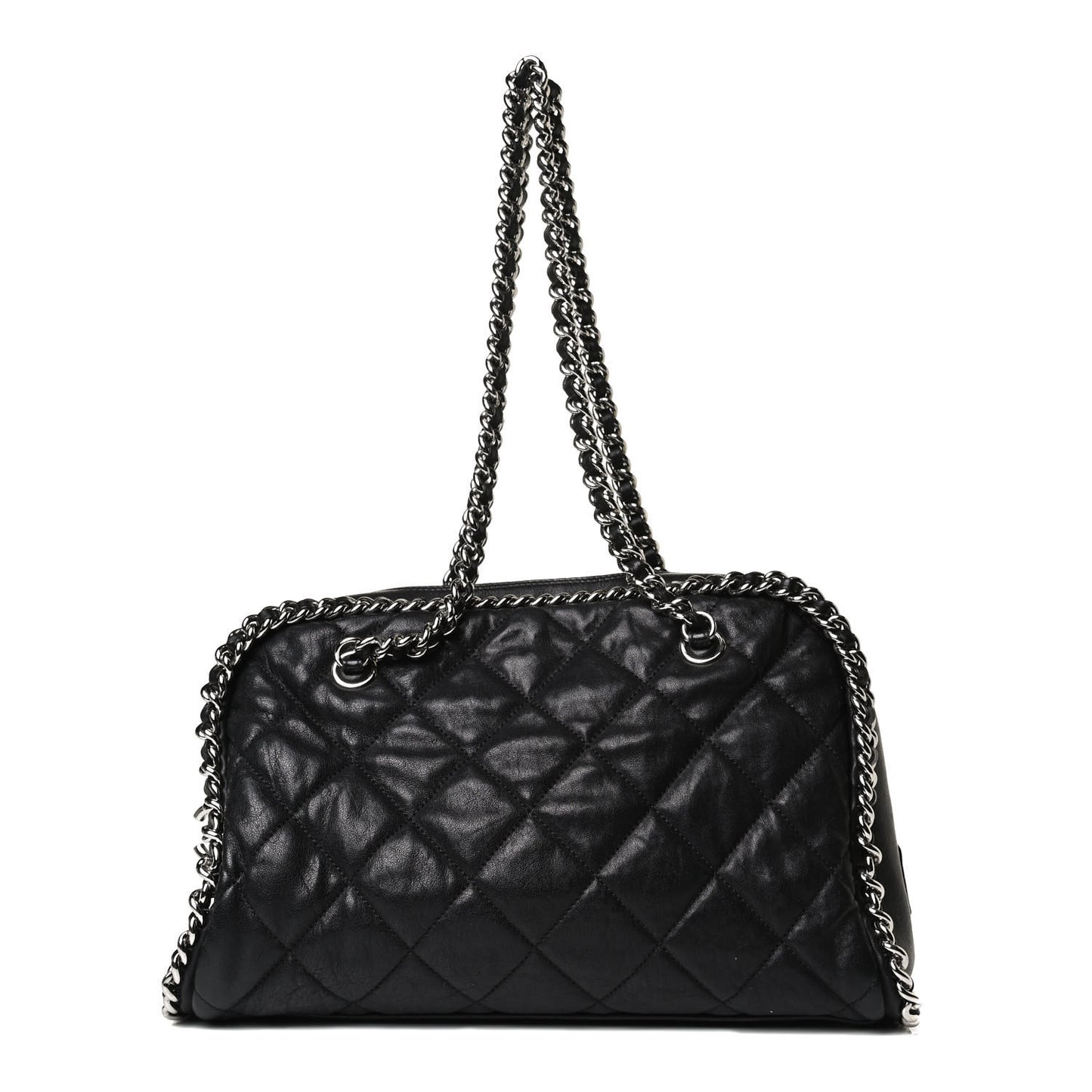 Calfskin Chain Around Bowler Black