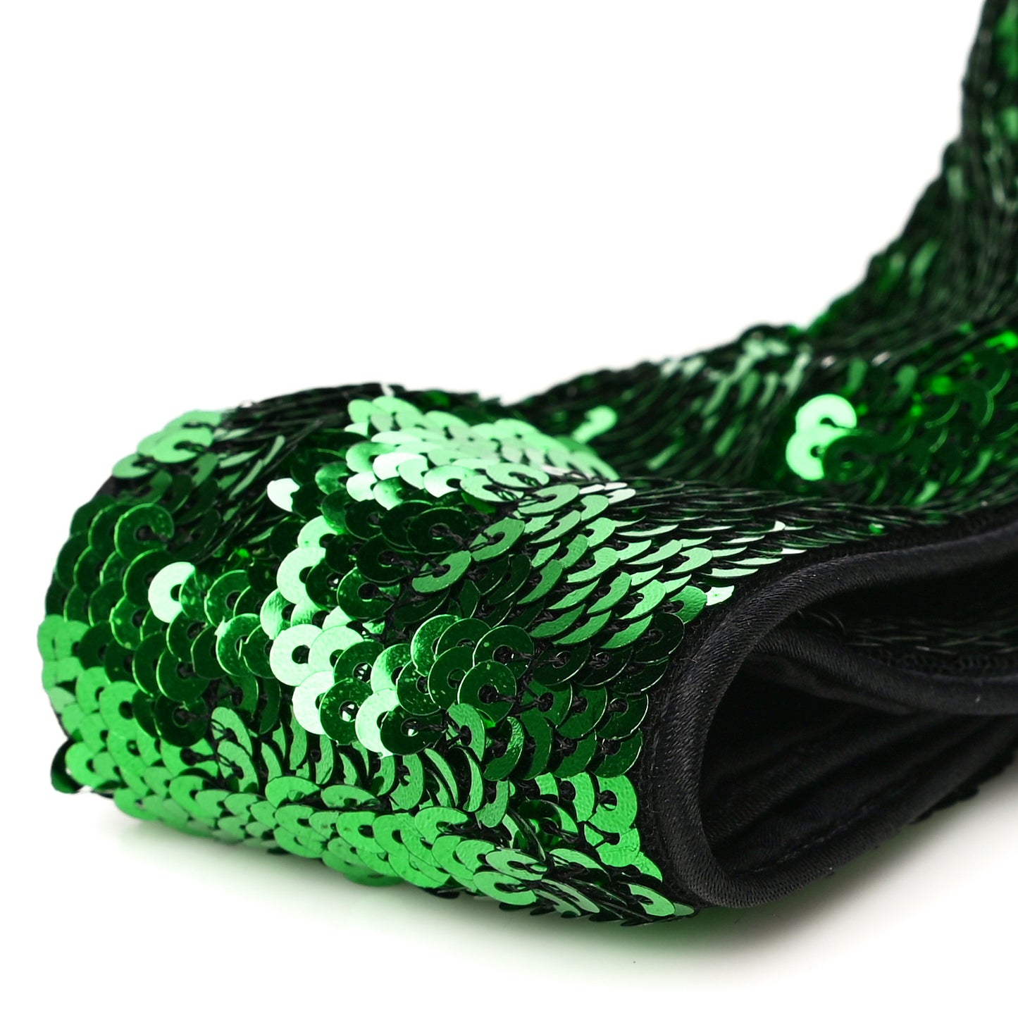 Sequin Brixy Knot Headband Green