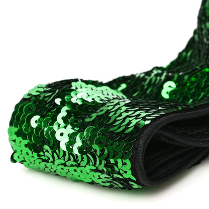 Gucci Sequin Brixy Knot Headband Green 6 of 7