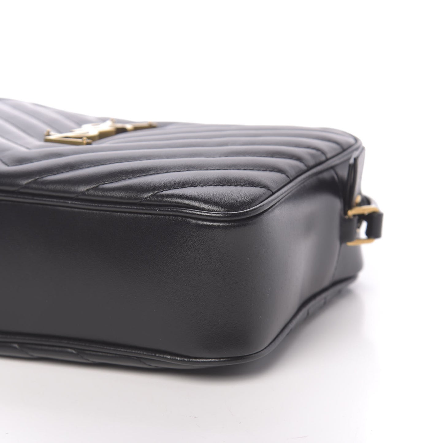Calfskin Matelasse Monogram Lou Camera Bag Black