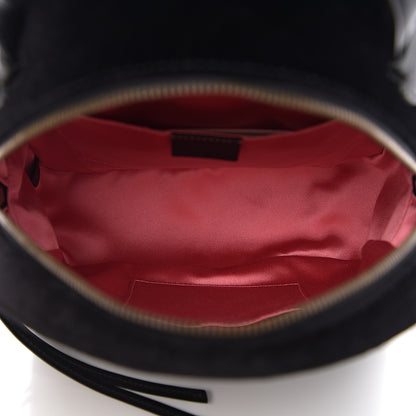 Gucci Velvet Matelasse GG Marmont Dome Backpack Black 4 of 9