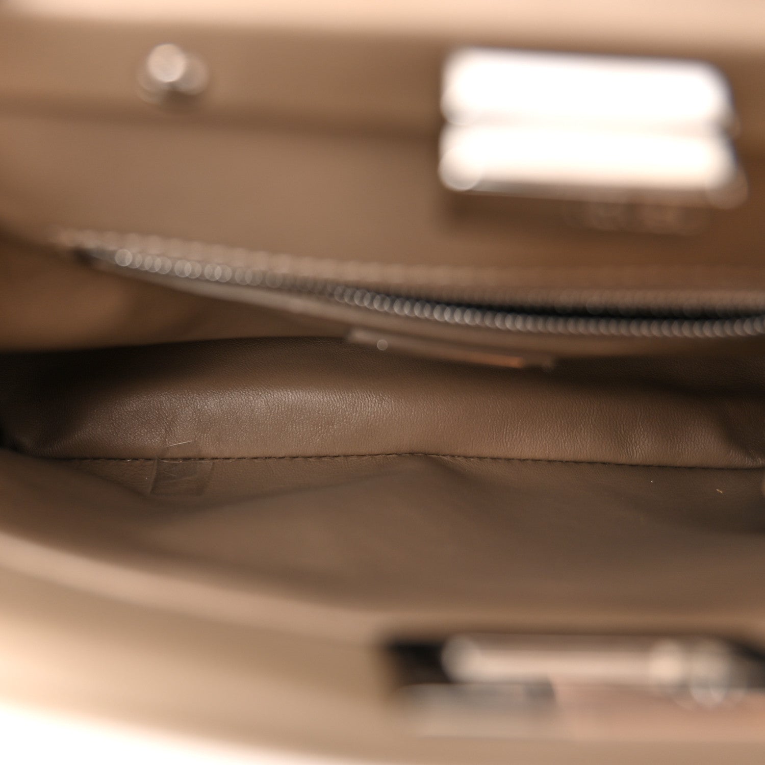 Fendi Nappa Mini Peekaboo Iconic Satchel Tortora 6 of 11