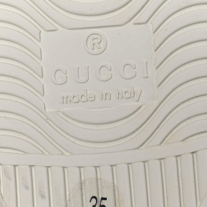 Gucci Calfskin Web Floral Embroidered Womens Ace Sneakers 35 White 8 of 11