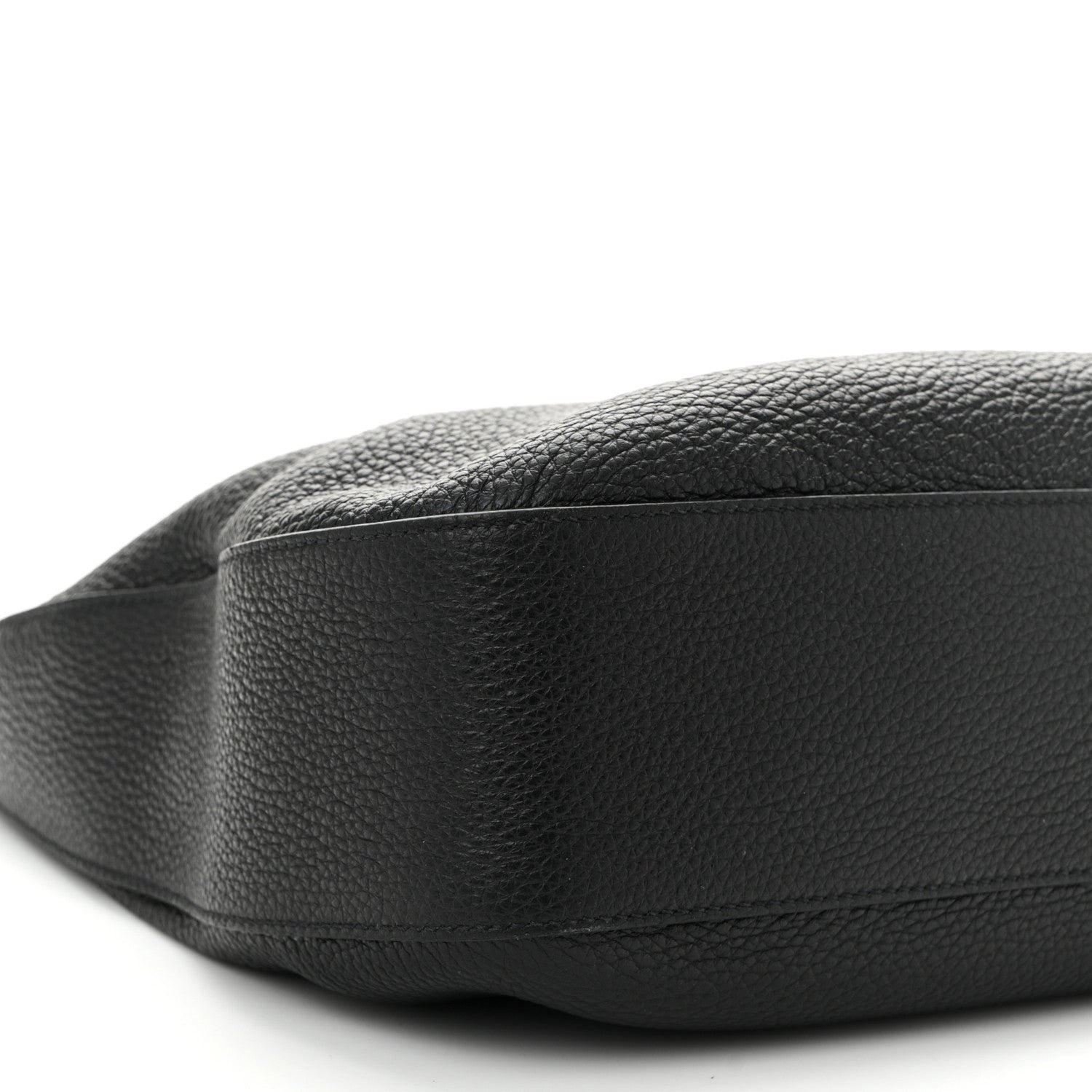 Prada Vitello Daino Soft Zippered Messenger Hobo Black 9 of 11
