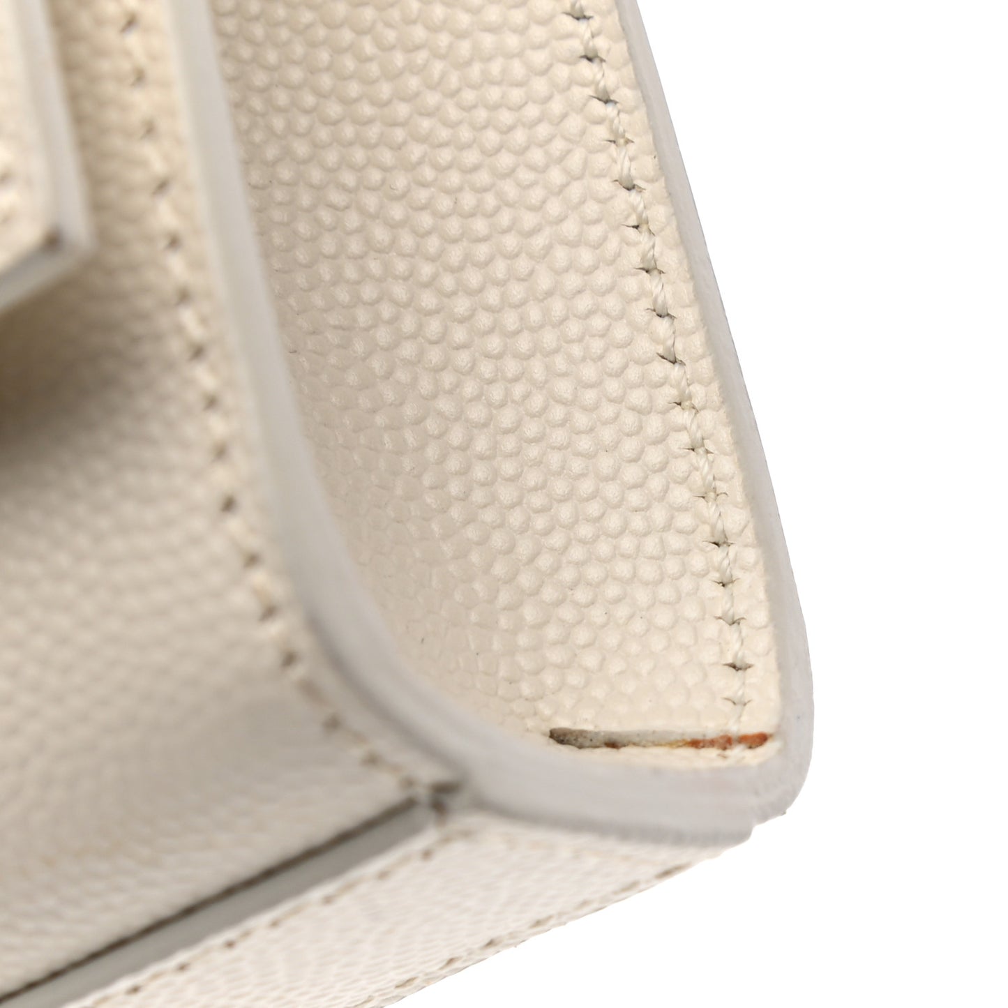Grain De Poudre Classic Monogram Cassandre Clutch Dove White