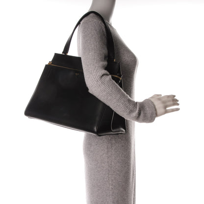 Celine Smooth Calfskin Medium Edge Shoulder Bag Black 2 of 10