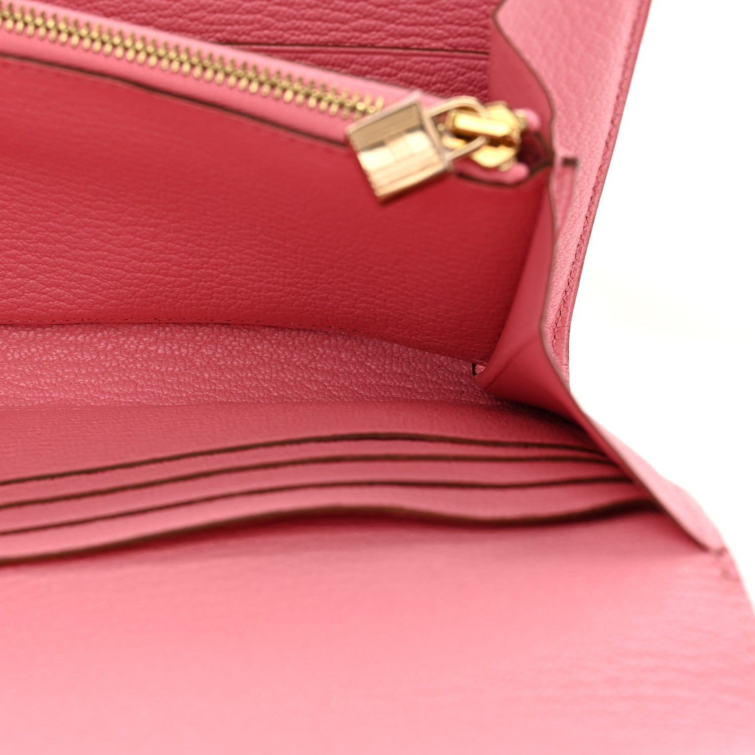 Hermes Chevre Mysore Kelly Longue Wallet Rose Confetti 6 of 10