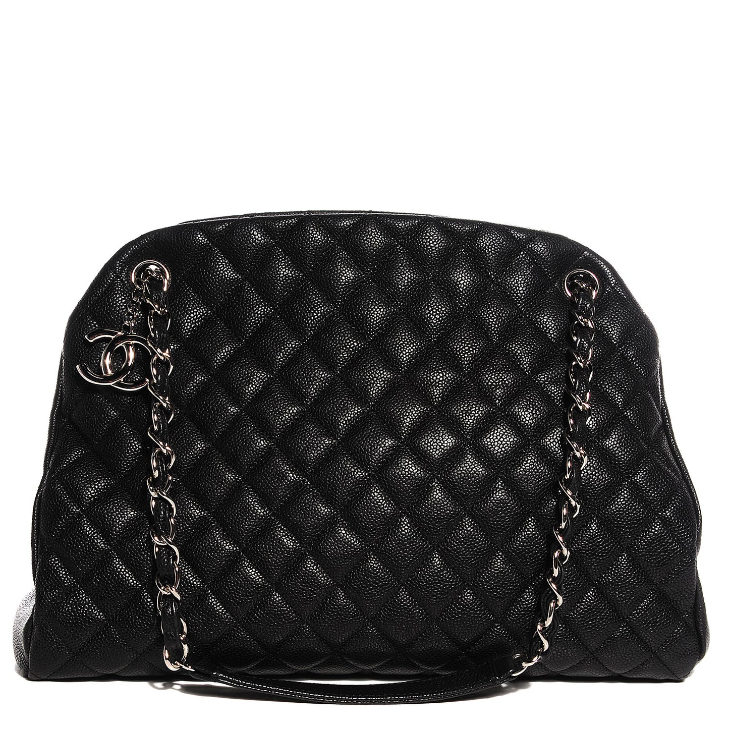 Caviar Quilted Large Just Mademoiselle Black