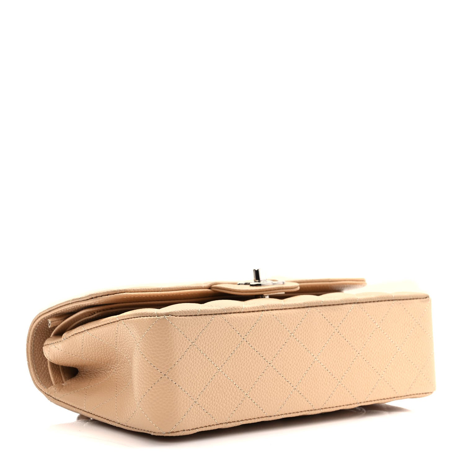 Chanel Caviar Quilted Small Double Flap Beige 4 of 9