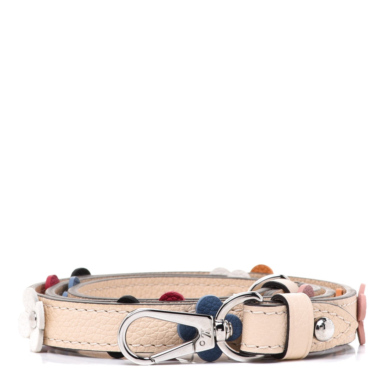 Louis Vuitton Calfskin Flowers Strap Creme 1 of 5