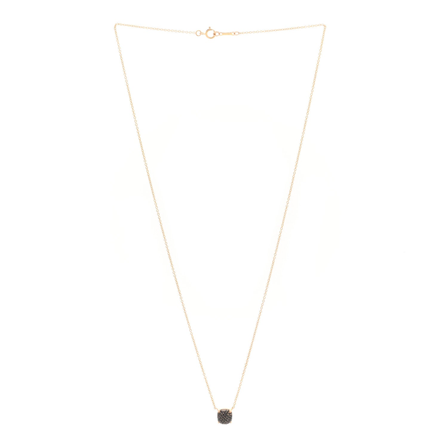Tiffany 18K Rose Gold Black Spinel Paloma Picasso Sugar Stacks Necklace 2 of 4