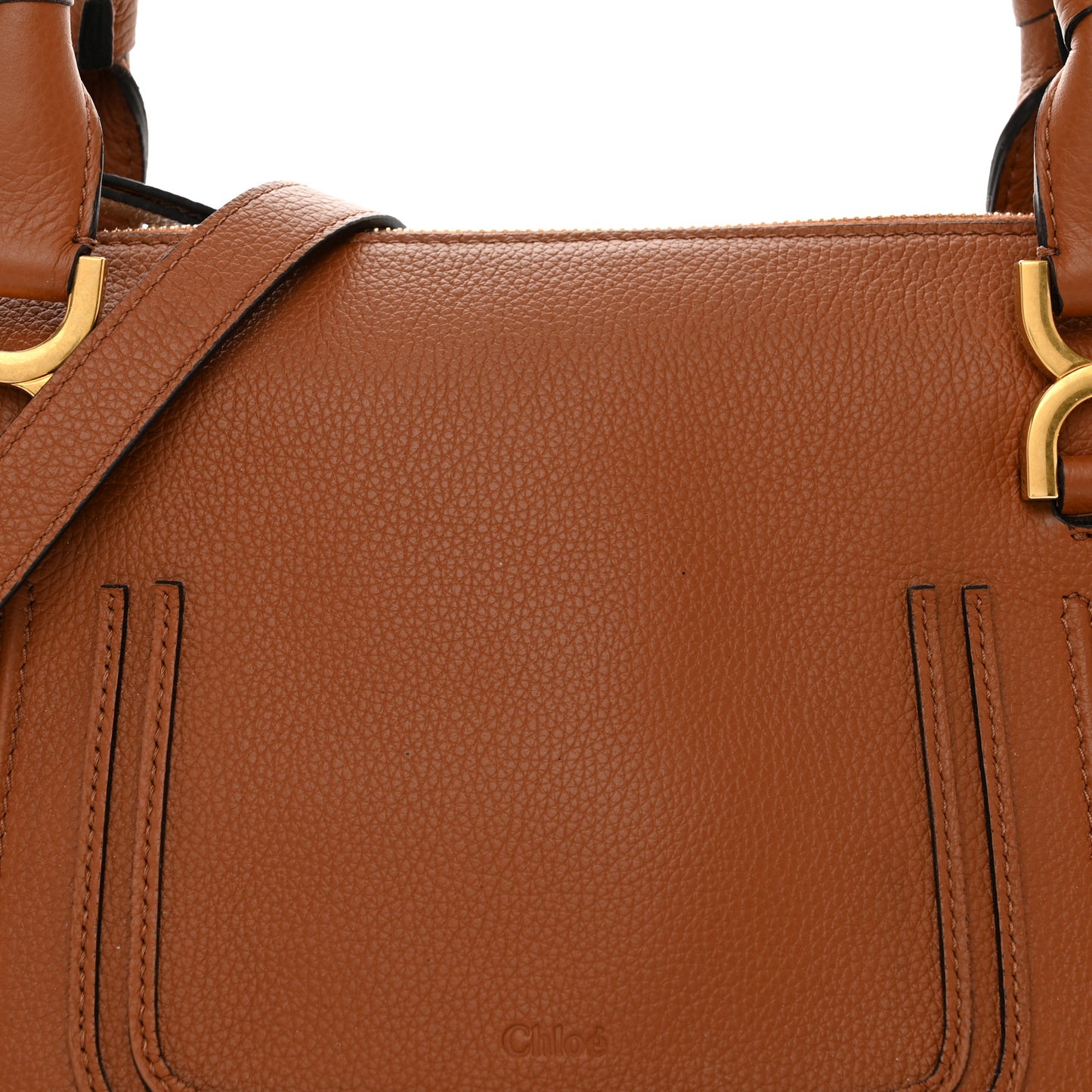 Calfskin Medium Marcie Satchel Tan