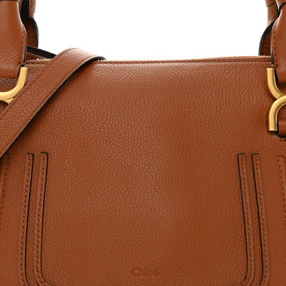 Chloe Calfskin Medium Marcie Satchel Tan 9 of 12