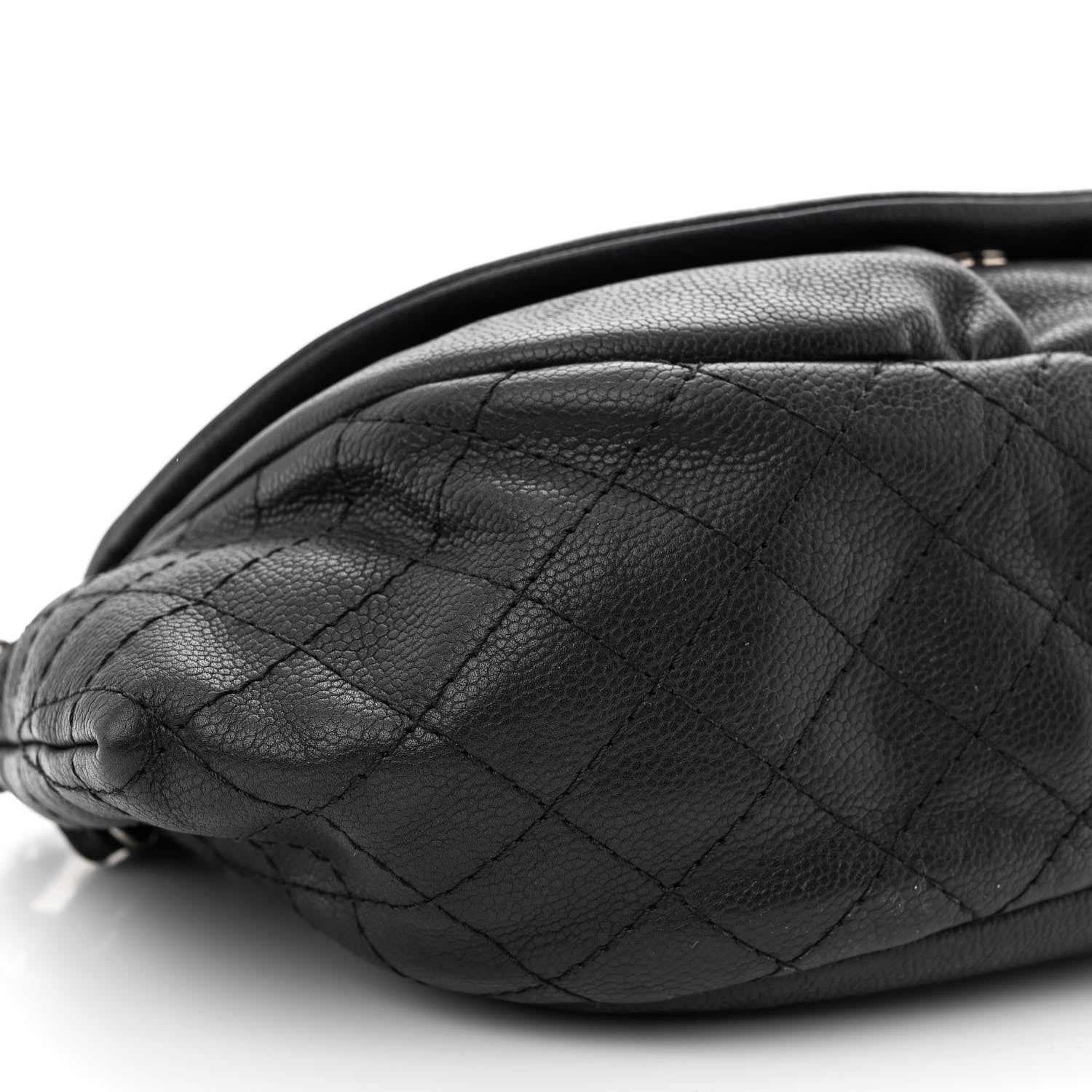 Chanel Caviar Half Moon Large Flap Black 9 of 10