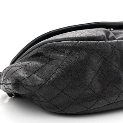 Chanel Caviar Half Moon Large Flap Black 9 of 10