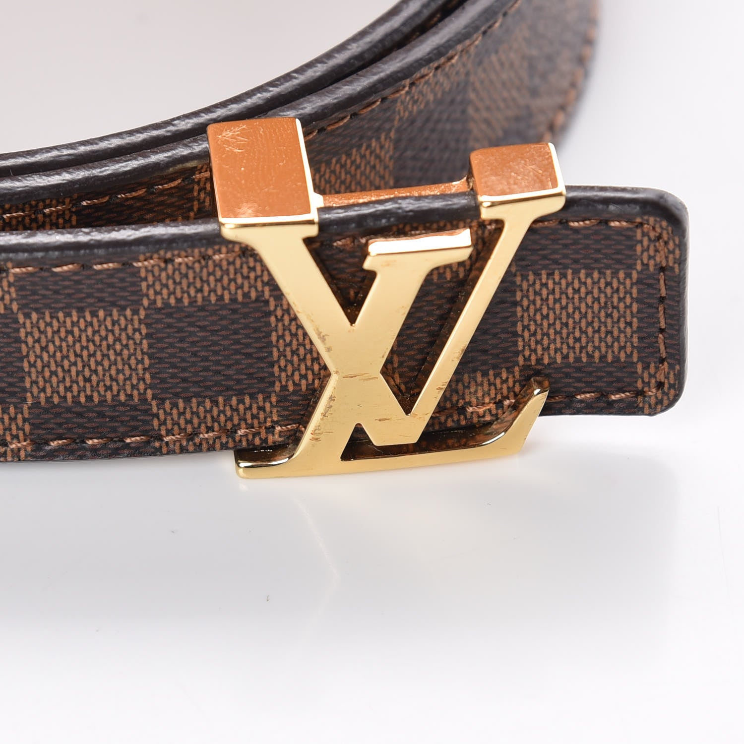 Louis Vuitton Mini Damier Ebene 25mm LV Initiales Belt 80 32 8 of 9