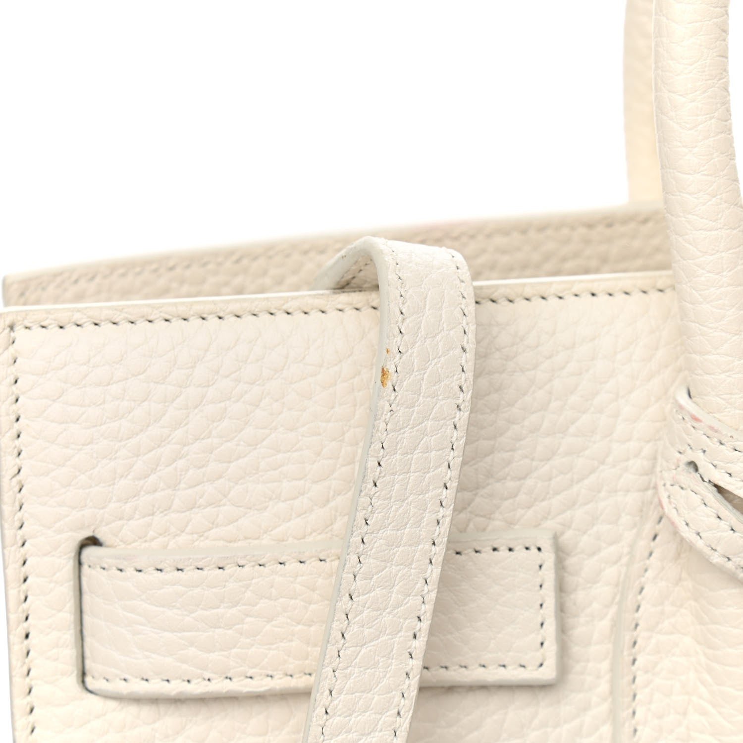 Saint Laurent Grained Calfskin Small Sac De Jour Dove White 15 of 17