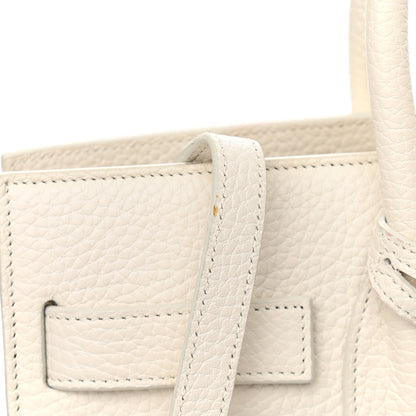 Saint Laurent Grained Calfskin Small Sac De Jour Dove White 15 of 17