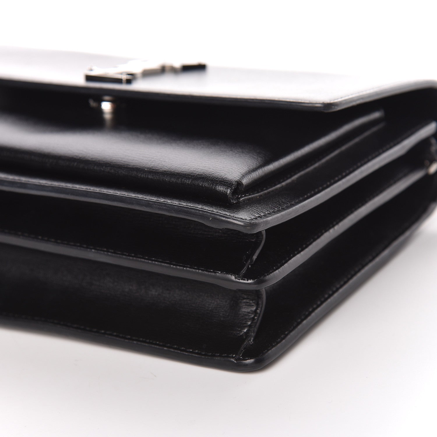 Saint Laurent Calfskin Medium Monogram Sunset Black 6 of 12