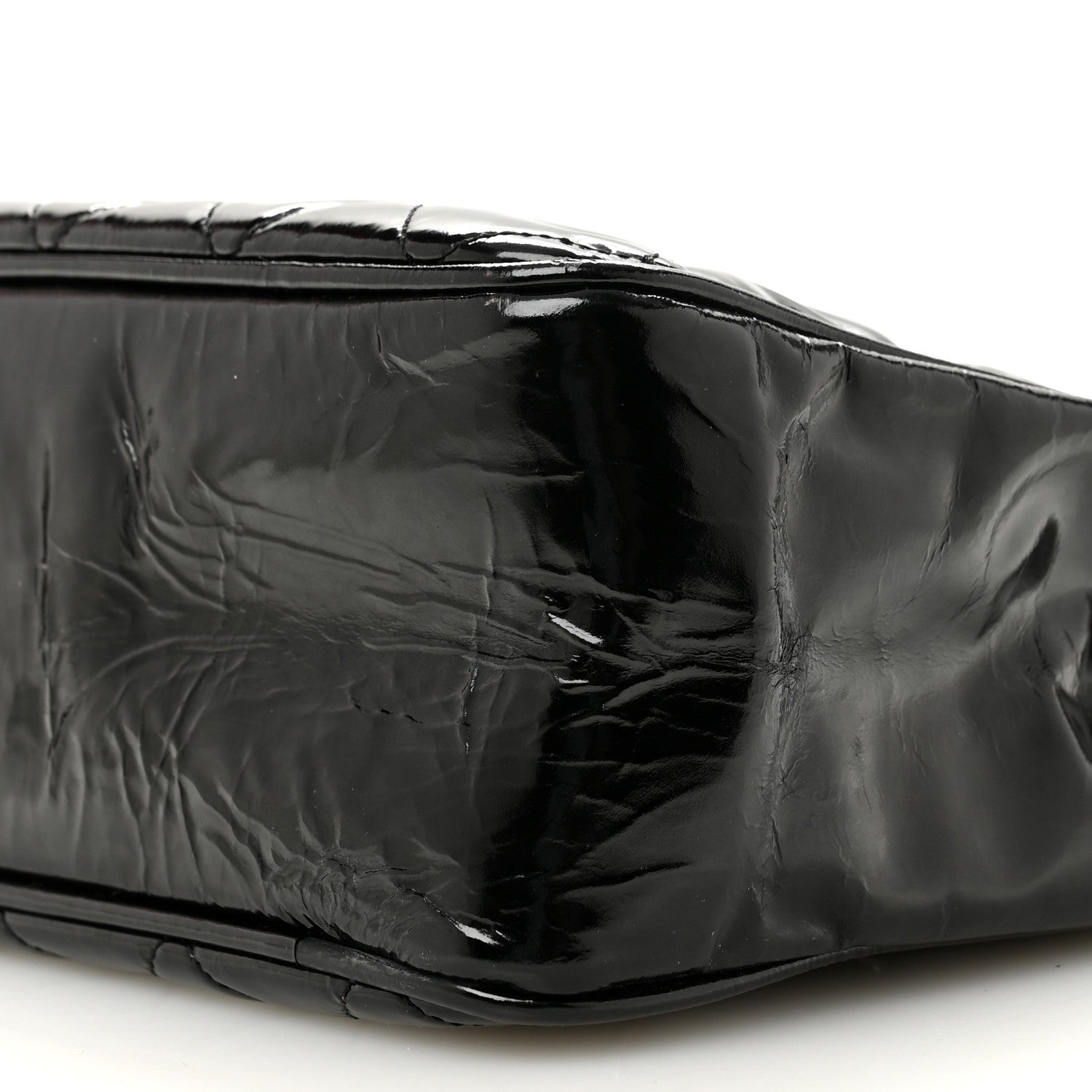 Chanel Patent Quilted Shopping Tote  Black 11 of 14