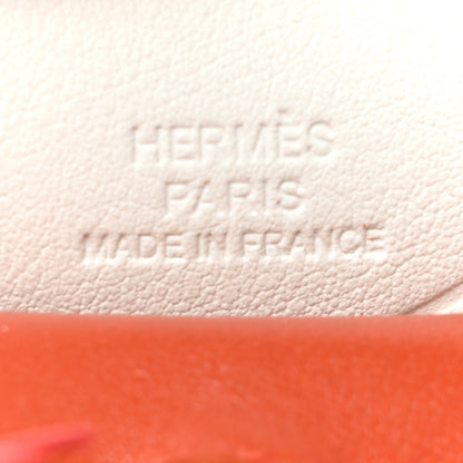 Hermes Milo Lambskin Grigri Rodeo Pegase Horse Bag Charm PM Cornaline Rose Texas White 3 of 4