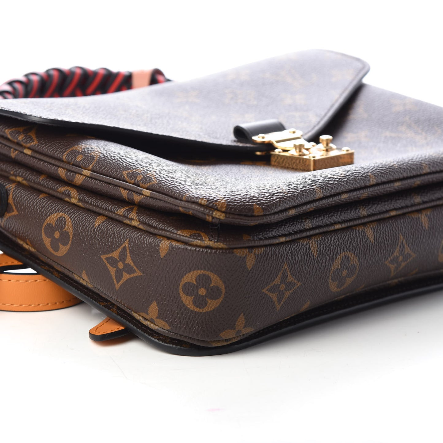 Monogram Braided Pochette Metis Coquelicot