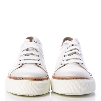 Hermes Calfskin Polo Sneakers 38.5 White 2 of 10