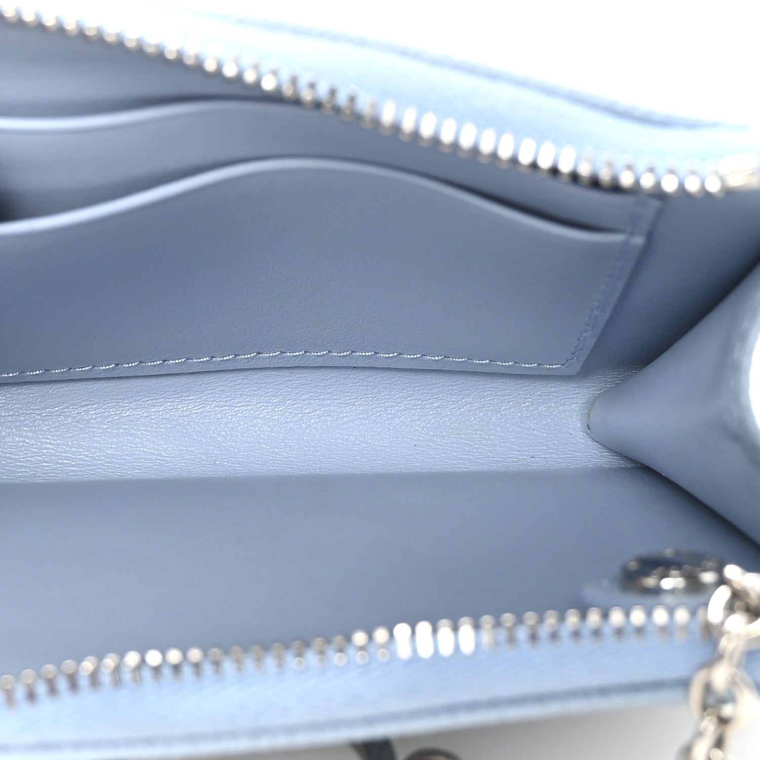 Prada Saffiano Triangle Zip Around Keychain Astrale 5 of 7