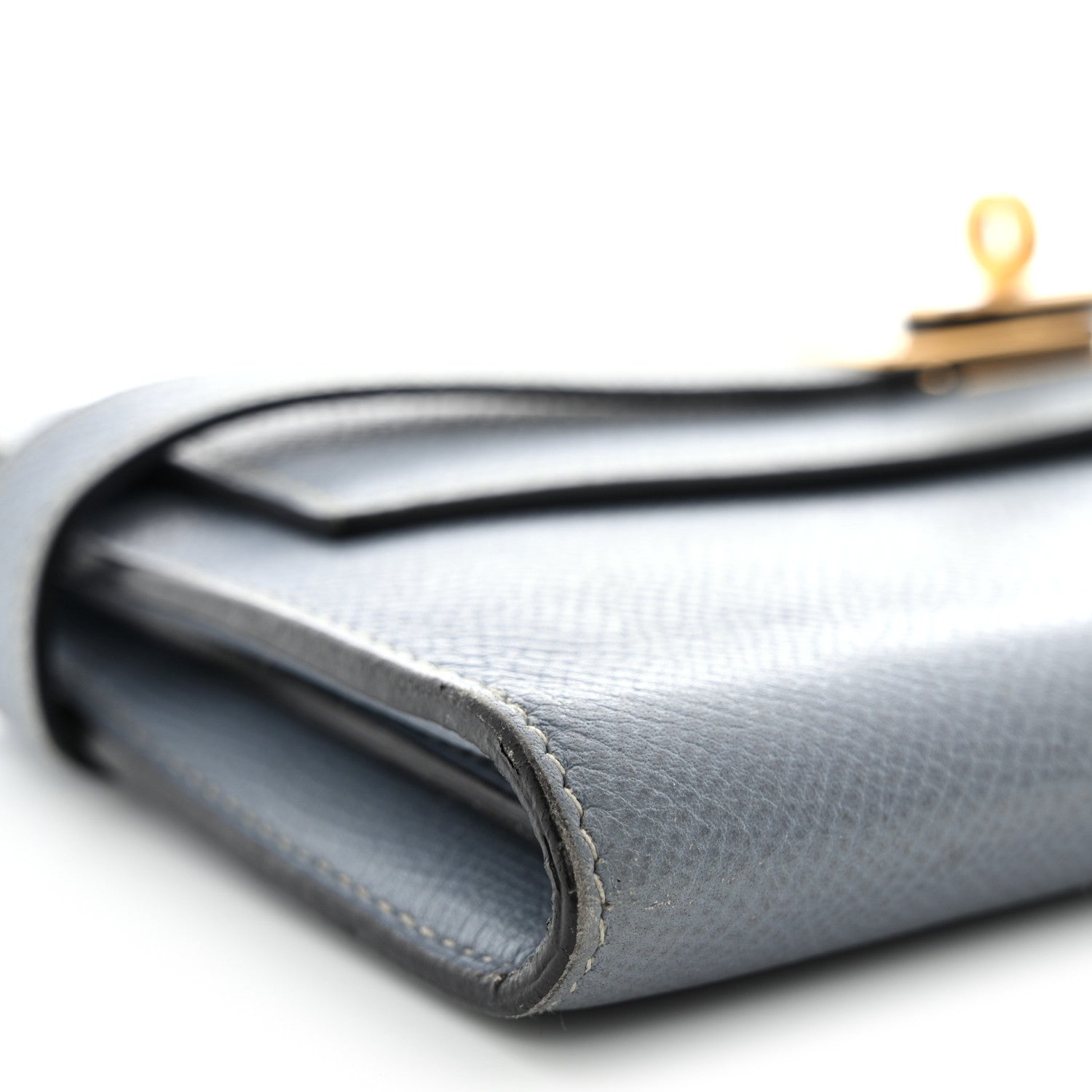 Hermes Epsom Kelly Longue Wallet Bleu Lin 9 of 17