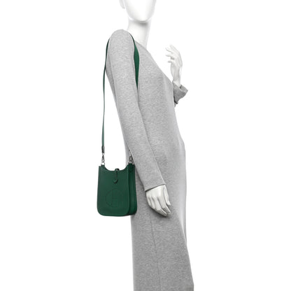 Hermes Taurillon Clemence Evelyne TPM Vert Vertigo 3 of 21