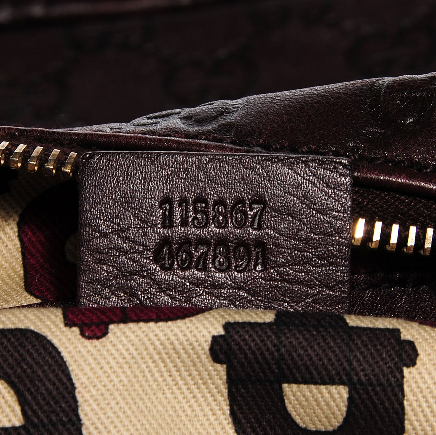 Guccissima Medium Horsebit Chain Hobo Brown