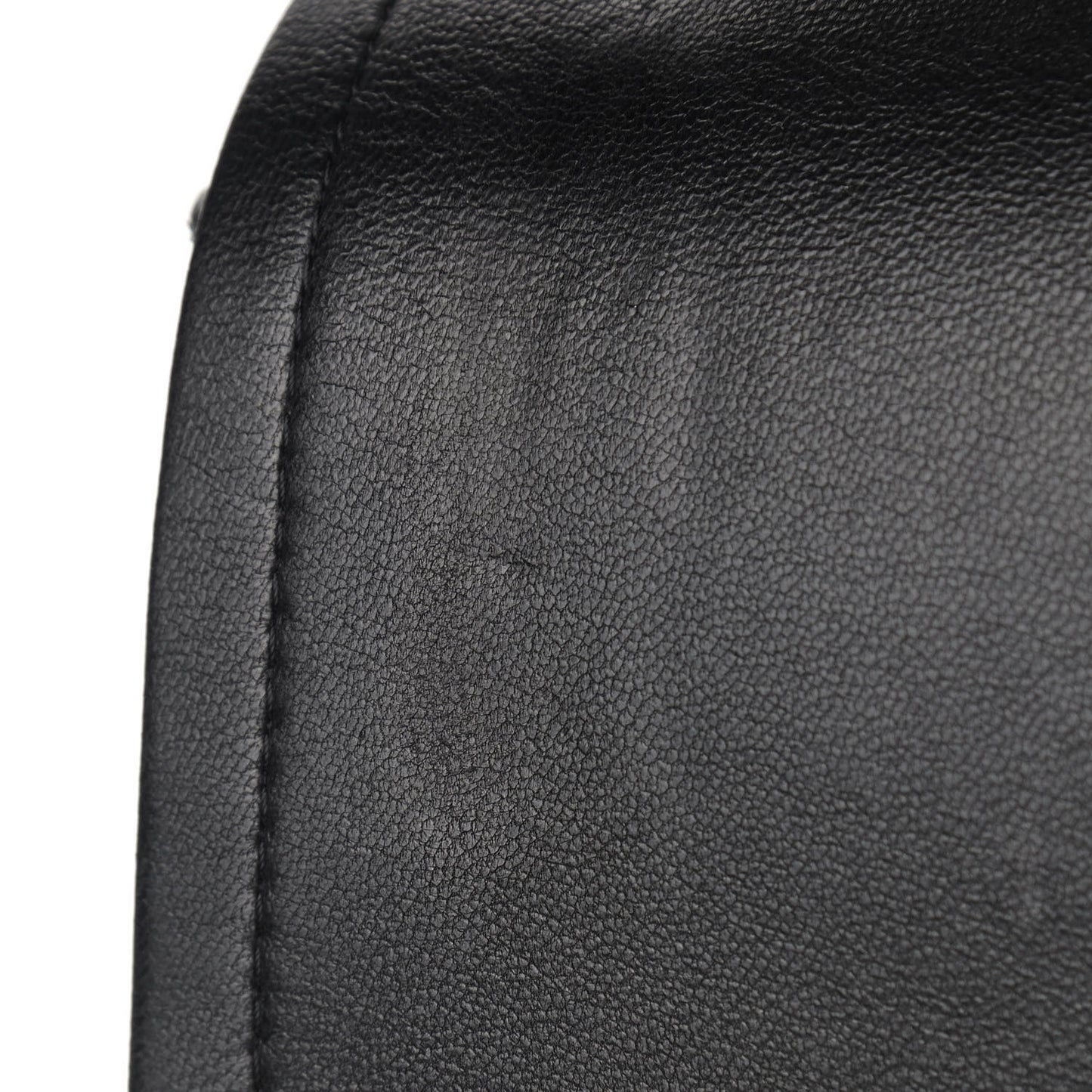 Lambskin Quilted Jumbo Double Flap Black