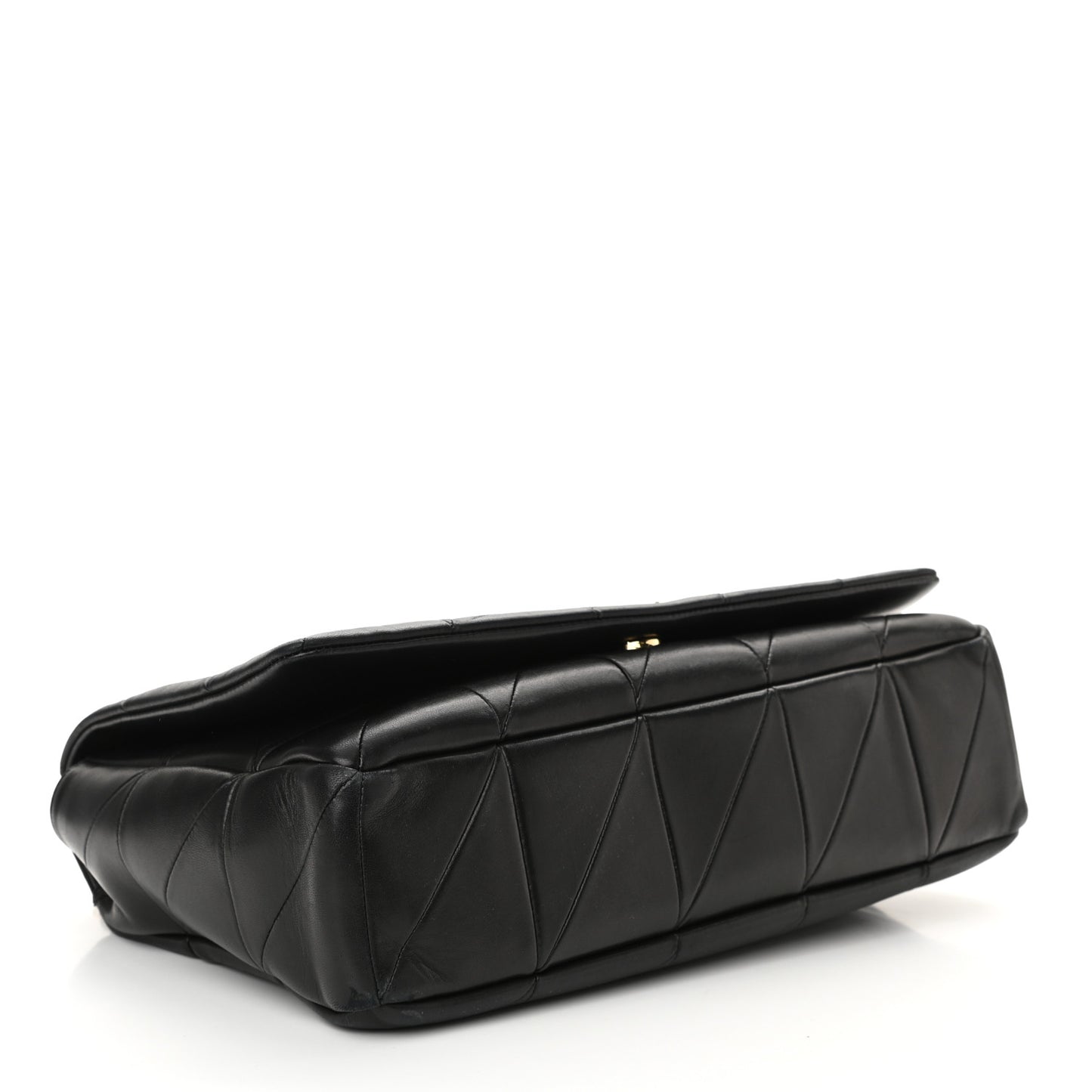 Lambskin Patchwork Monogram Large Jamie Black