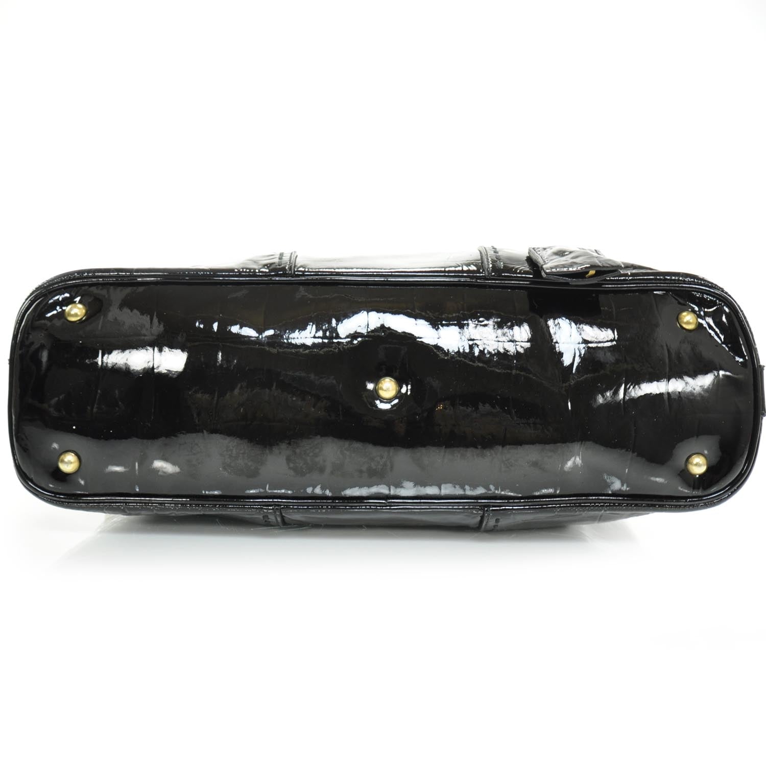Saint Laurent Patent Croc Muse Black 5 of 8