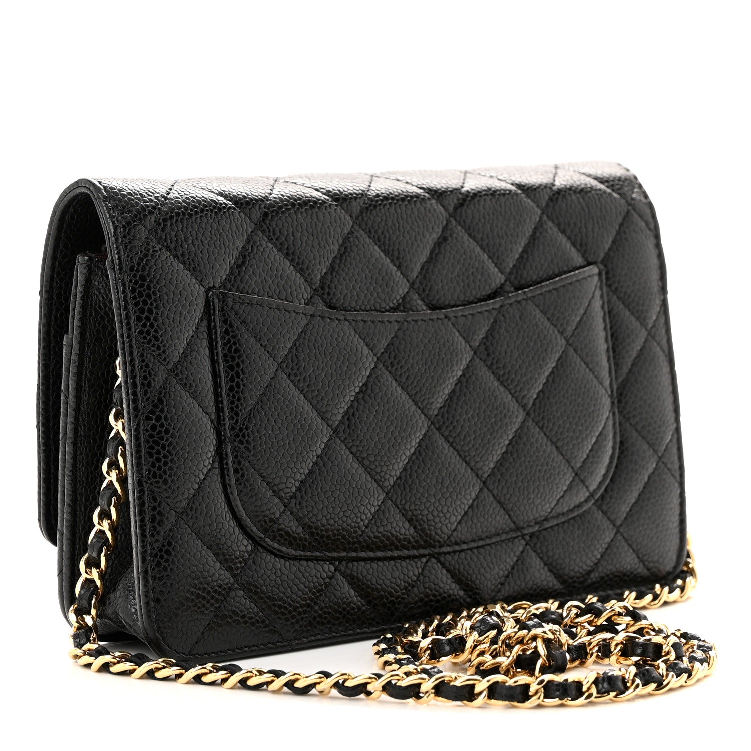 Chanel Caviar Quilted Wallet on Chain WOC Black 3 of 12