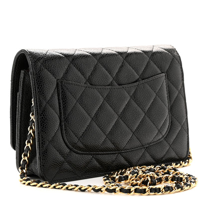 Chanel Caviar Quilted Wallet on Chain WOC Black 3 of 12