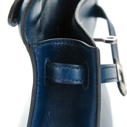 Hermes Box Kelly Pochette Bleu De Prusse 4 of 17