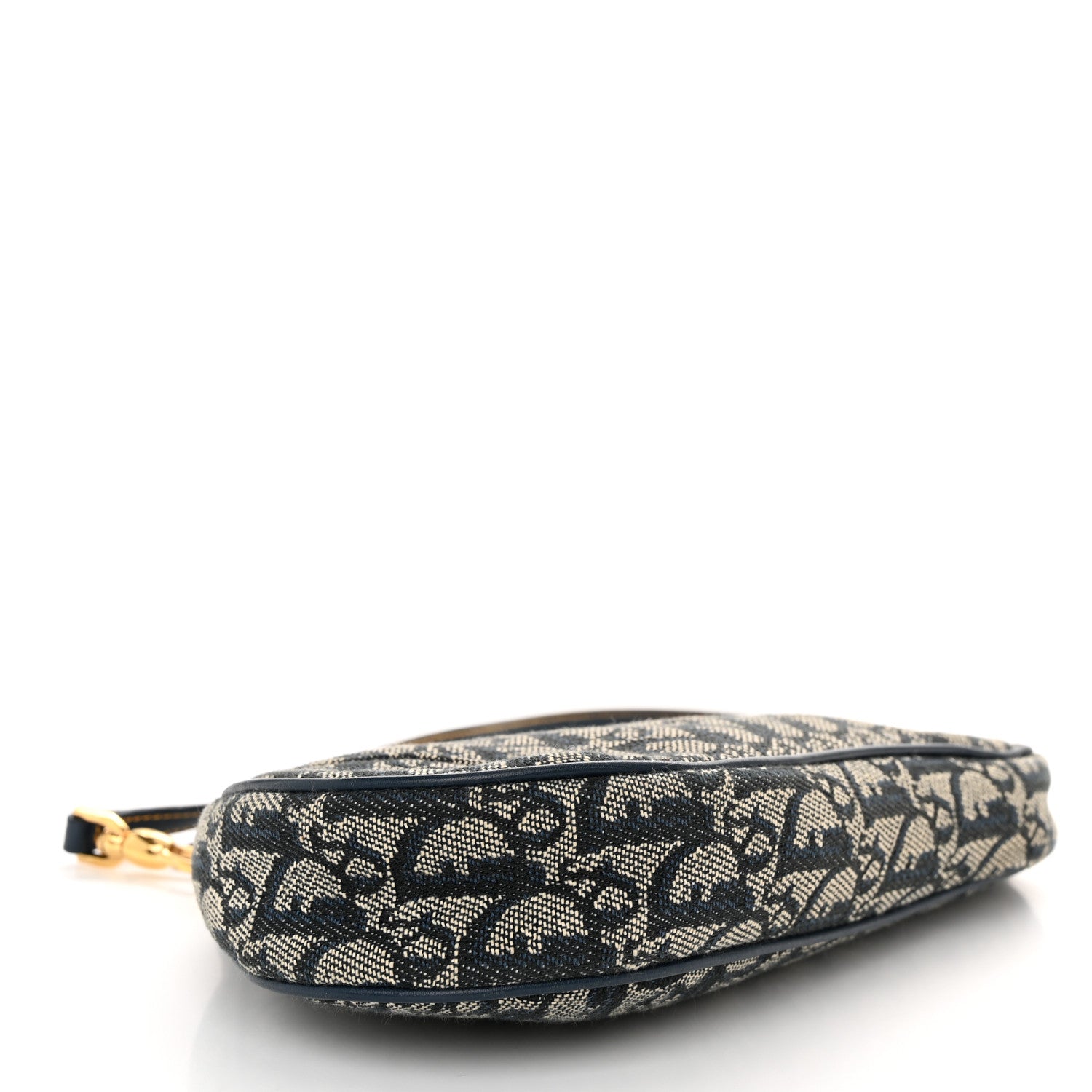 Christian Dior Monogram Mini Saddle Pochette Navy 4 of 11