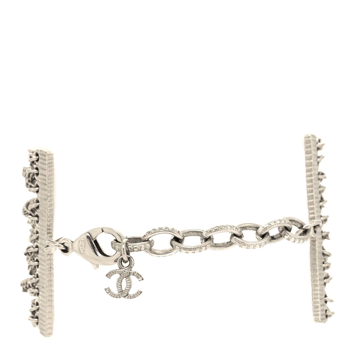 Chanel Pearl CC Star Multi Strand Bracelet Silver 3 of 5