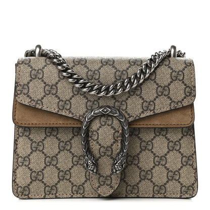 Gucci GG Supreme Monogram Mini Dionysus Shoulder Bag Taupe 1 of 9